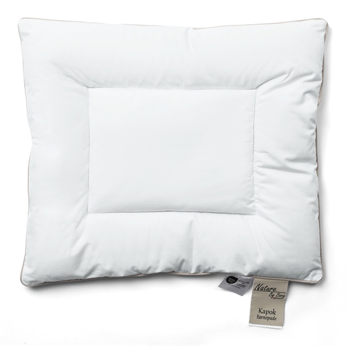 Kapok babypude - Økologisk og allergivenlig pude - 40x45 cm - Nature By Borg lav pude 