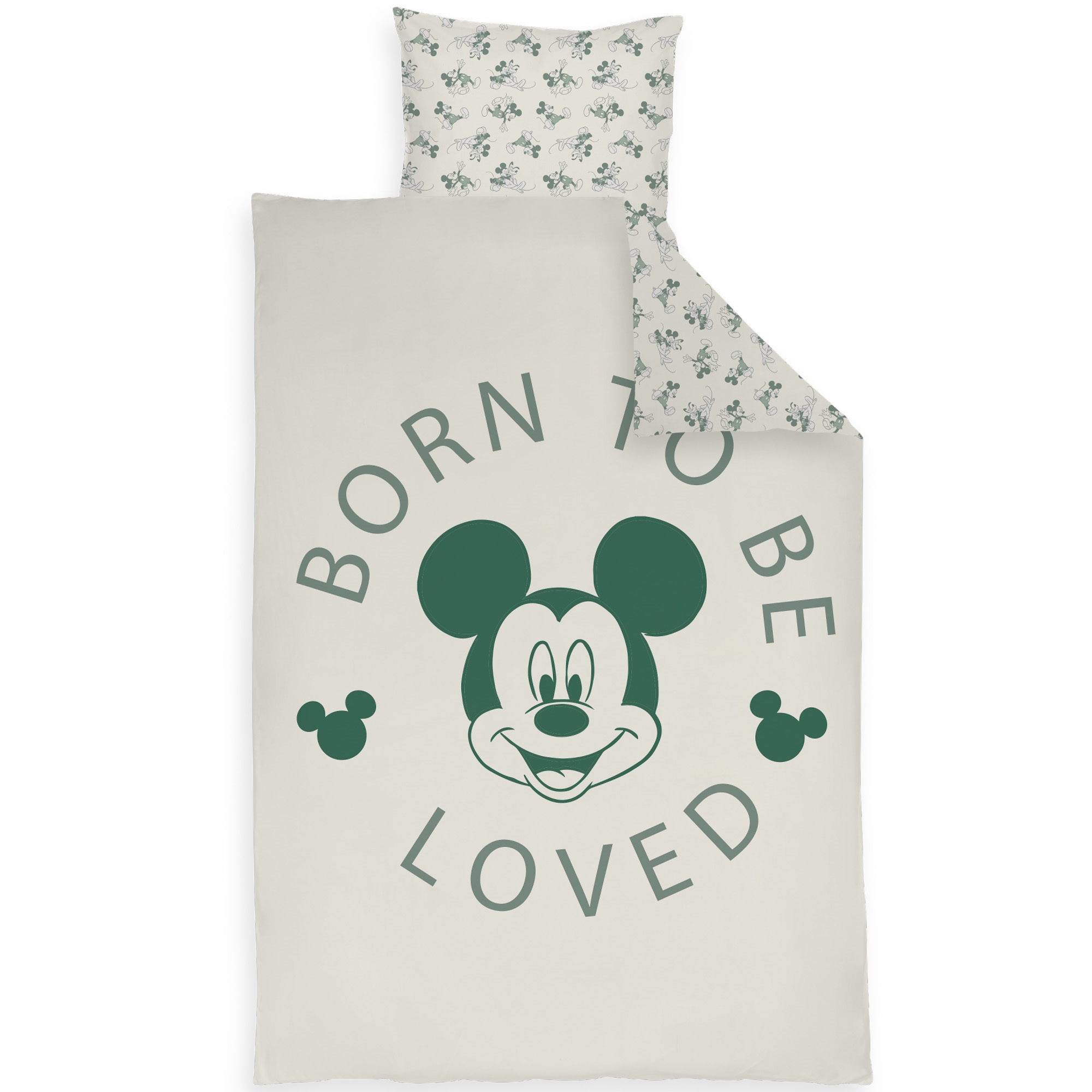 Mickey Mouse sengetøj - 100% bomuld - Junior sengetøj 100x140 cm - Born to be loved