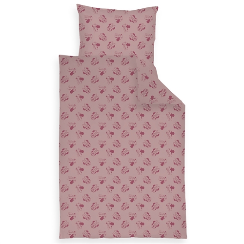 Minnie sengetøj 70x100 cm - Baby sengesæt med Minnie Mouse - 100% bomulds sengelinned