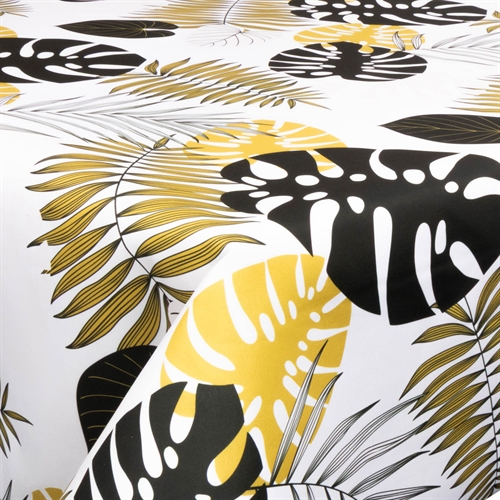 Tekstil voksdug - 140 cm bred - På metermål - Big Brown Leaves - Voksdug med akrylbelægning