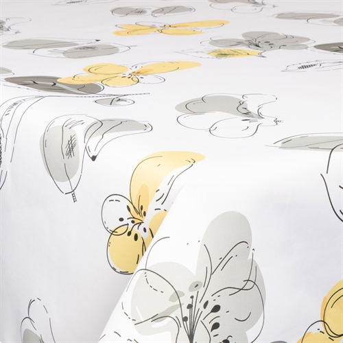 Tekstil voksdug - 140 cm bred - På metermål - Golden Flower - Voksdug med akrylbelægning
