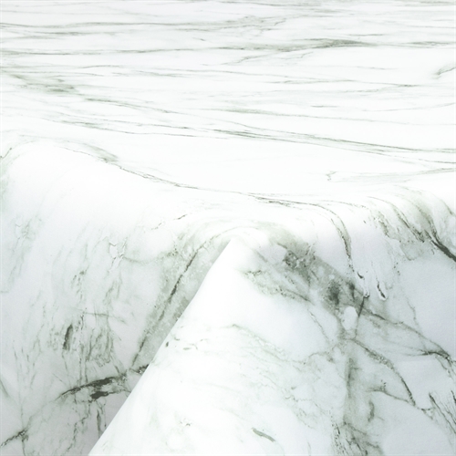 Tekstil voksdug - 140 cm bred - På metermål - Marble Grey - Voksdug med akrylbelægning