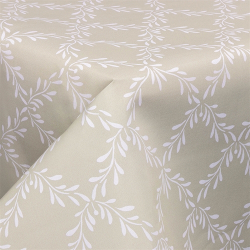 Tekstil voksdug - 140 cm bred - På metermål - Leaf Wreath - Voksdug med akrylbelægning