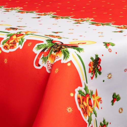 Tekstil voksdug - 140 cm bred - Juledug - 30 meters rulle - Christmas Lights - Voksdug med akrylbelægning