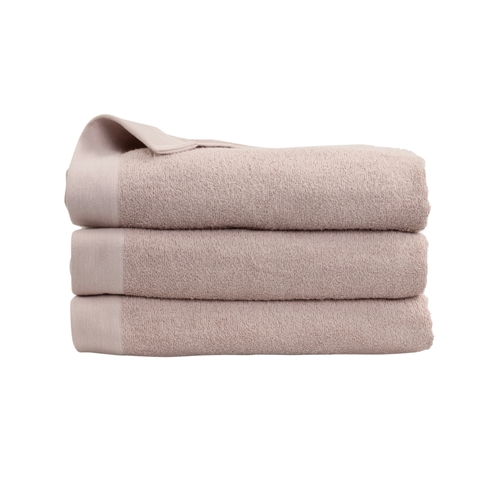 Badelagen - 100% Blødt bomuld med høj absorberingsevne - 100x150 cm - Rosafarvet - Stort håndklæde fra danske By Borg