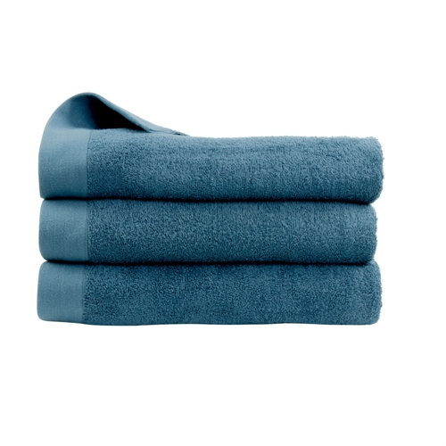 Badehåndklæde - 100% Blødt bomuld med høj absorberingsevne - 70x140 cm - Mørkeblåt bade håndklæde fra danske By Borg