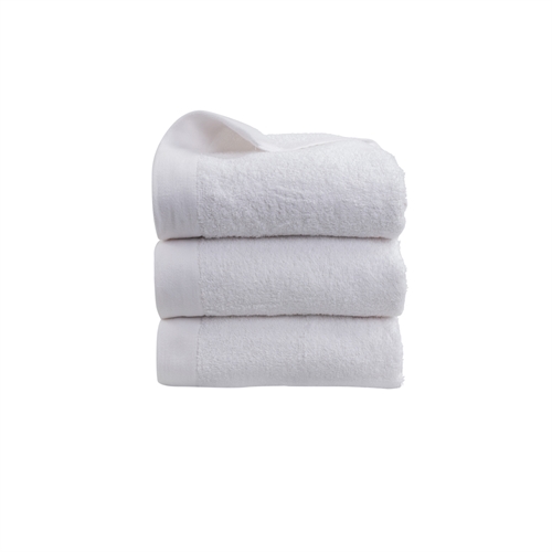 Gæstehåndklæde - 100% Blødt bomuld med høj absorberingsevne - 40x60 cm - Hvidt håndklæde fra danske By Borg