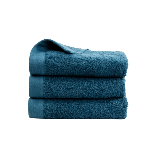 Håndklæde - 100% Blødt bomuld med høj absorberingsevne - 50x100 cm - Mørkeblåt håndklæde fra danske By Borg