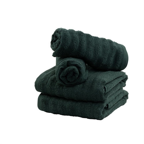 Badehåndklæder 2 stk. i 100% kæmmet bomuld - Bløde grønne håndklæder 70x140 cm fra Borg Living