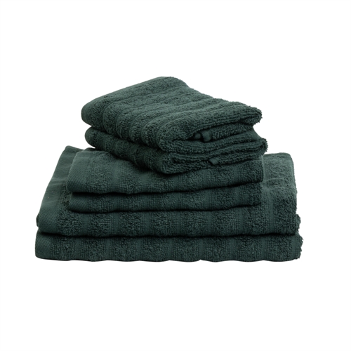 Håndklæder 2 stk. 100% kæmmet bomuld - Bløde grønne håndklæder 50x100 cm fra Borg Living