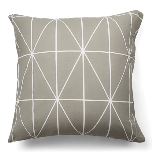  Pudebetræk 60x63 cm - 100% bomuld - Grønt hovedpudebetræk med harlekintern - Nordstrand Home