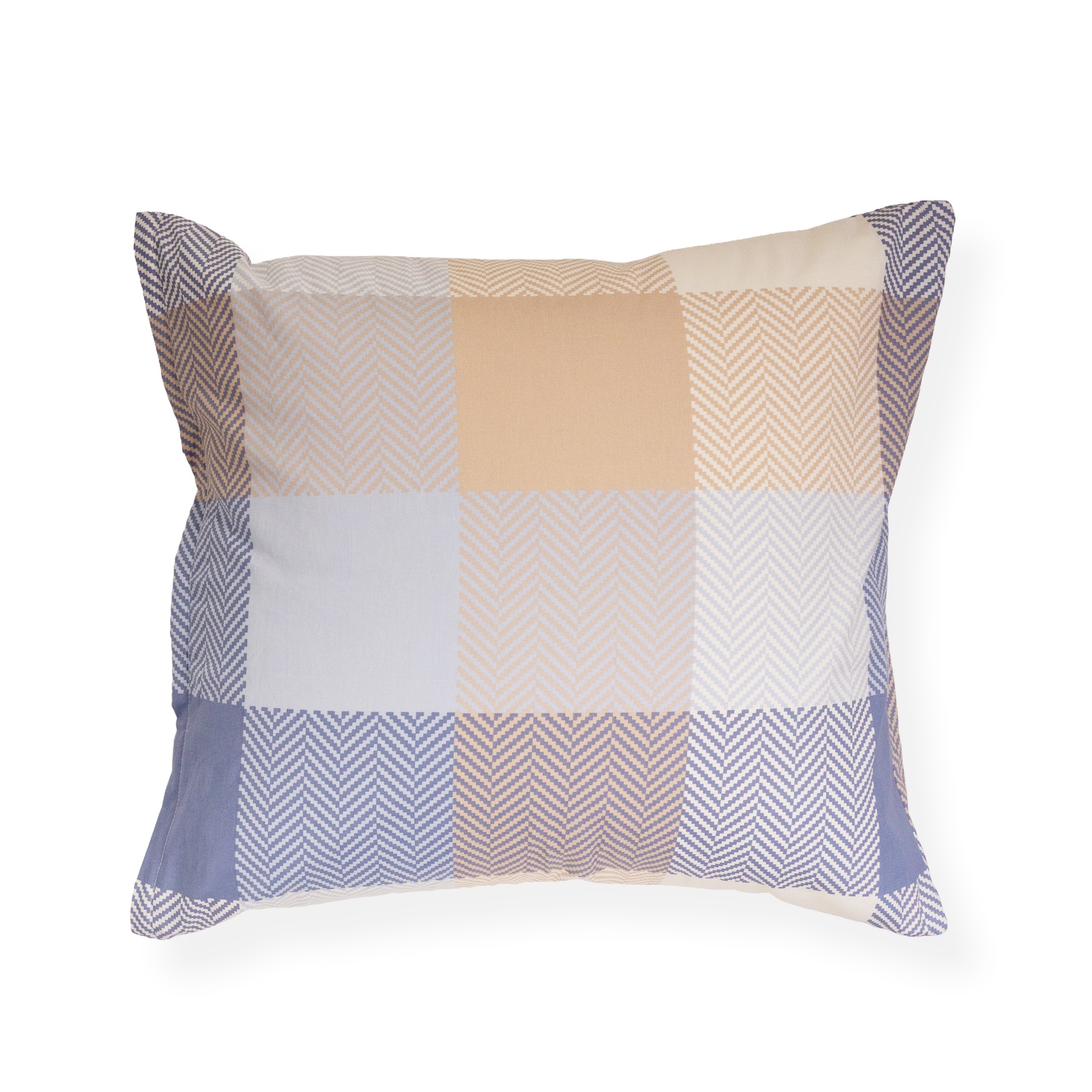 Pudebetræk 60x63 cm - 100% bomuld - Farvede tern