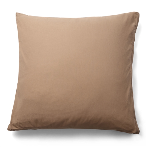  Pudebetræk 60x63 cm - 100% Enzymvasket bomuld - Firm Brun - Nordstrand Home