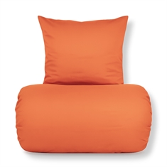 Bambus sengetøj - 100% bambus - Orange satinvævet