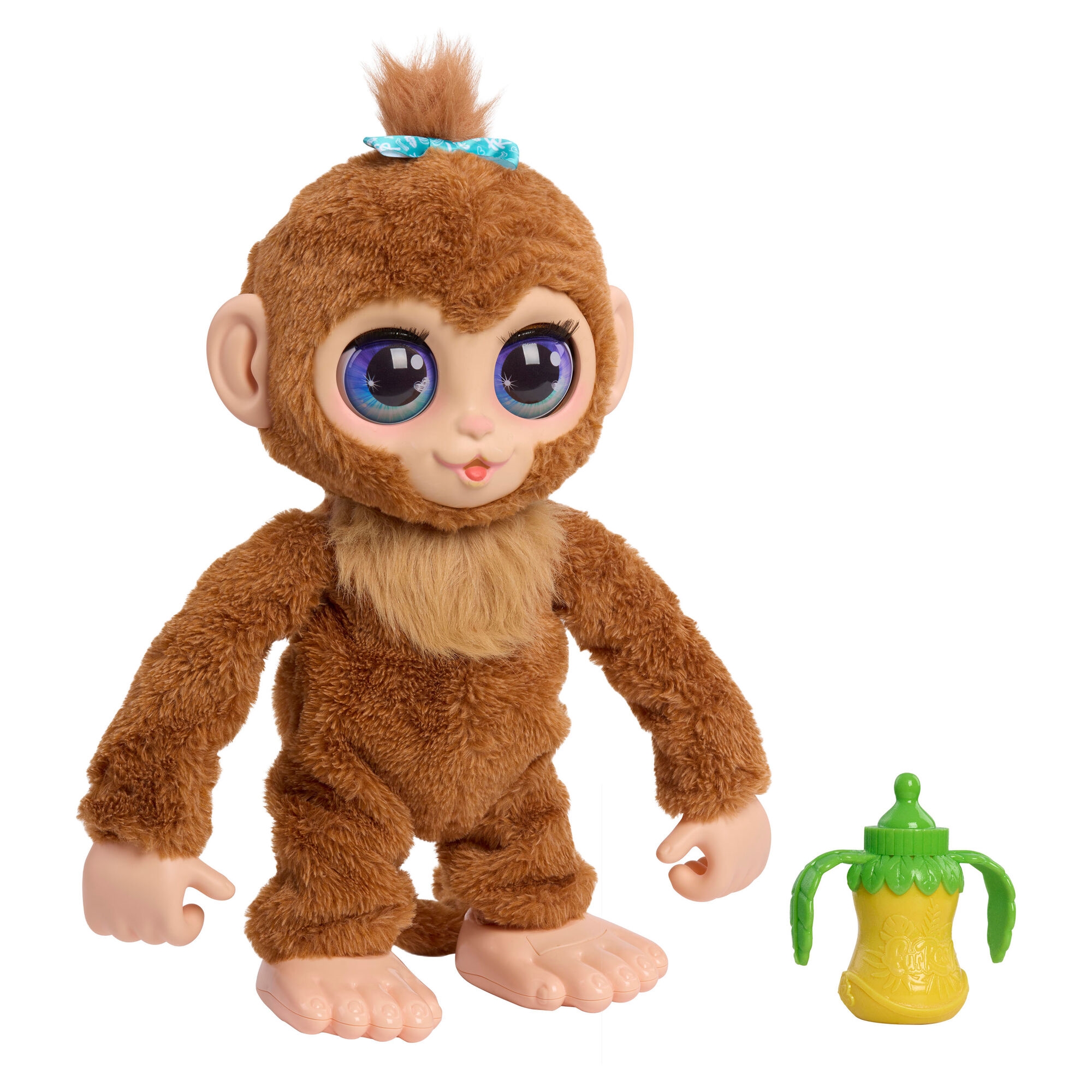 FurReal Peanut the Playful Monkey interaktiv abe med 100+ reaktioner - 38 cm