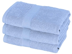 Håndklæde - 50x100 cm - Lyseblå - Diamant - 100% Bomuld - Bløde håndklæder fra Egeria