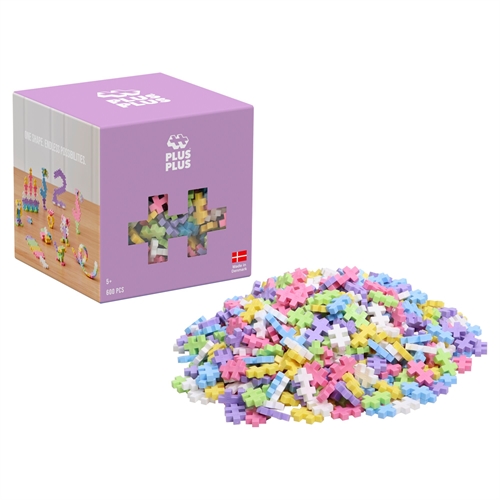 Plus-Plus byggebrikker i pastelfarver - 600 dele