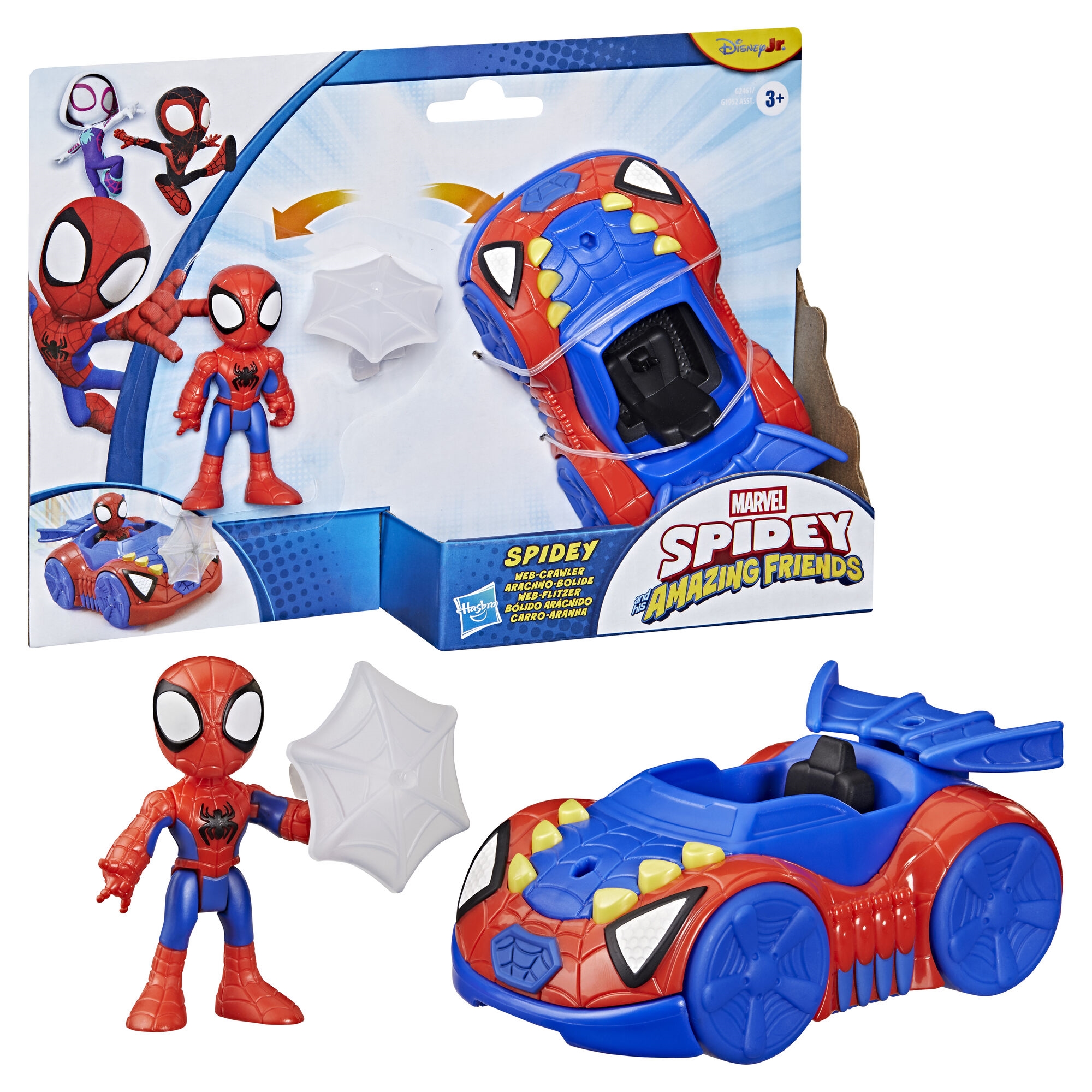 Spidey & Friends - Køretøj & Figur - Assorteret - Hasbro G1952