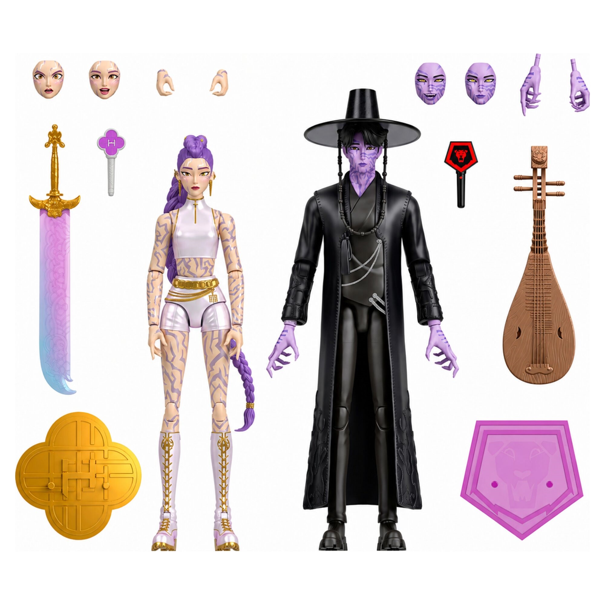 K POP Demon Hunters Action Figure Rumi & Jinu 2-pack