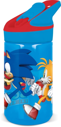 Sonic - Drikkedunk med flipfunktion og sugerør - Sonic, Tails og Knuckles