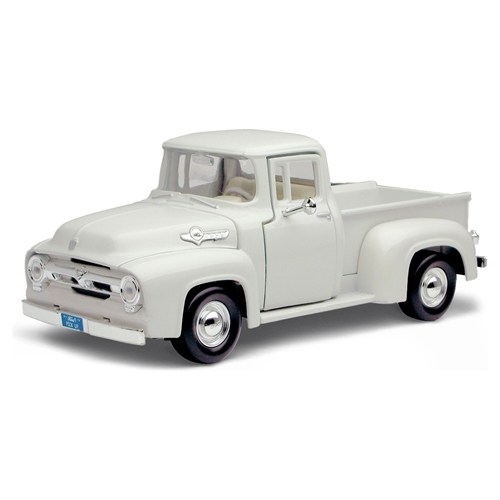 1955 Ford F-100 Pickup - Hvid amerikansk modelbil