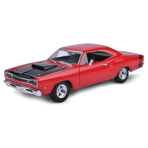 1969 Dodge Coronet Super Bee - rød modelbil