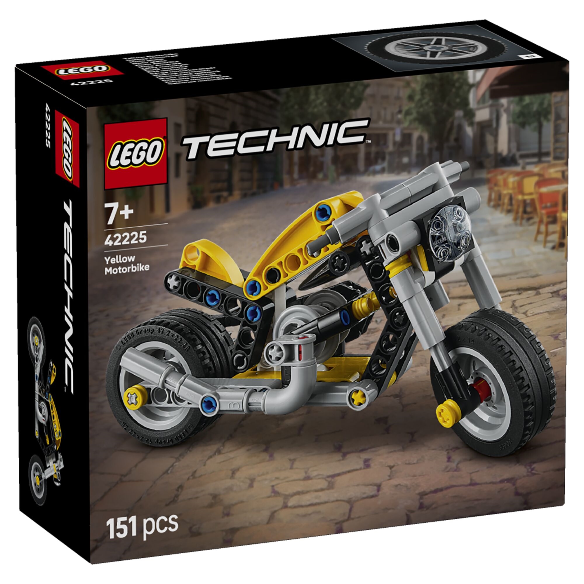 Gul motorcykel 42225 - 151 dele - Technic