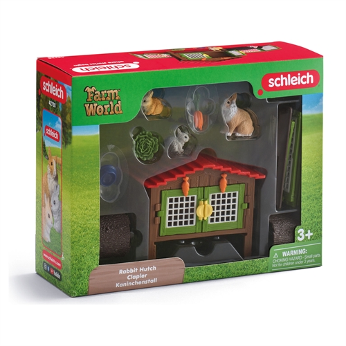Kaninbur med 3 kaniner - 42728 - Schleich Farm World