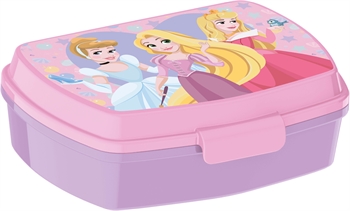 Disney Prinsesser madkasse - Madkasse med 1 rum til børn - Askepot, Rapunzel og Tonerose 