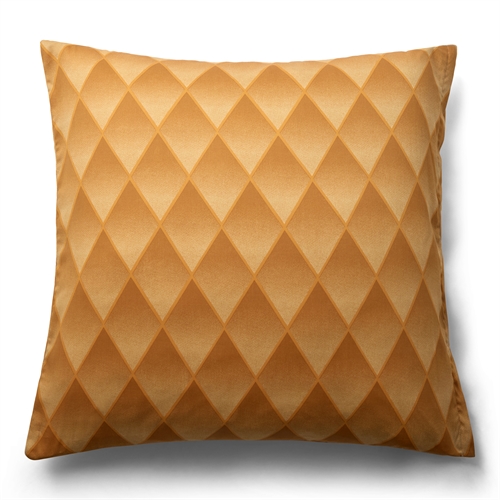 Pudebetræk i 100% blødt og lækkert bomuldssatin - 60x63 cm - Harlekinmønster i en flot orange farve - Pudebetræk fra By Night