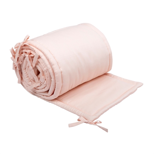 Sengerand - Blød sengerand 360x30 cm - Peony lyserød - Sengerand til tremmeseng - Müsli By Green Cotton