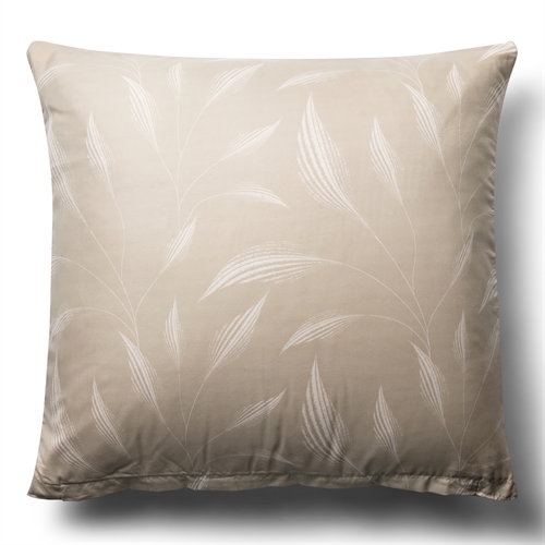  Pudebetræk 60x63 cm - Beige hovedpudebetræk med blade - Microfiber pudebetræk - IN Style