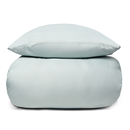 Sengetøj 140x220 cm - Ensfarvet grønt sengesæt - Microfiber sengelinned - IN Style sengelinned 