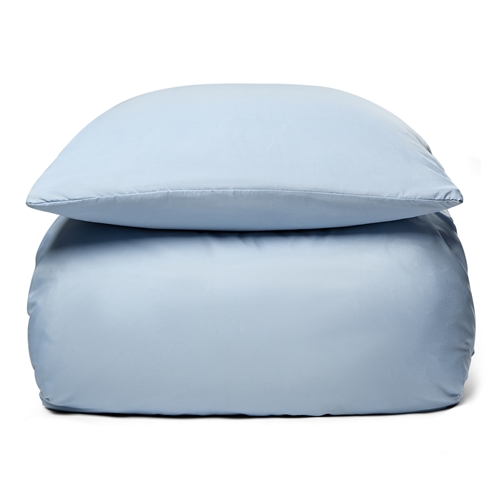 Sengetøj 140x220 cm - Ensfarvet lyseblåt sengesæt - Microfiber sengelinned - IN Style sengelinned 