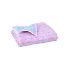 JUNA bambus håndklæde - Bambus/bomuld - Nuance Blå/rosa