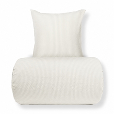 Sengetøj - Bæk og bølge - Microfiber - Hvid seer sucker