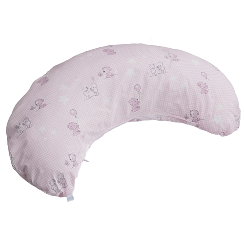 Ammepude - Borås Cotton - 60x90 cm - Med bamser - lyserød