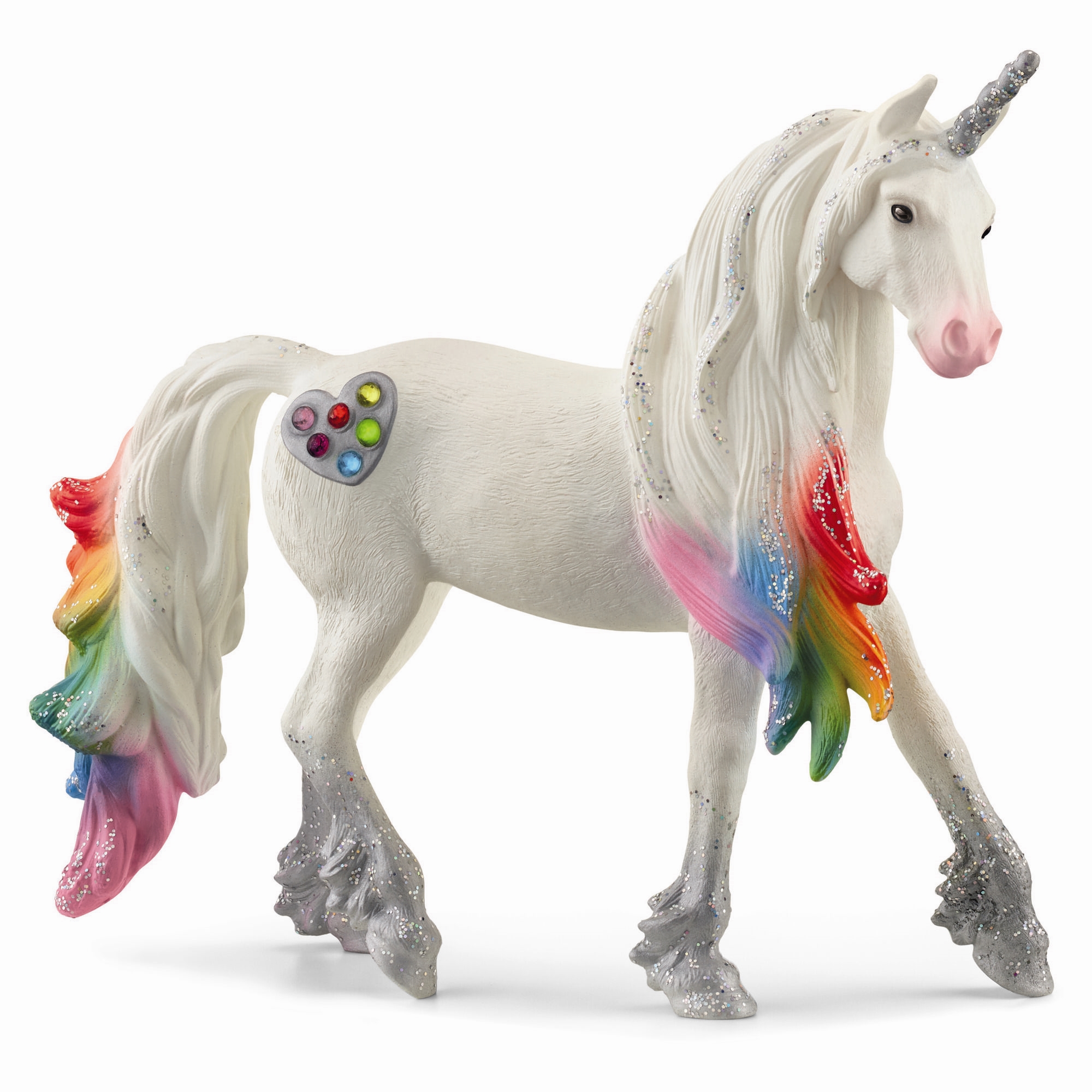 Schleich Bayala - Regnbueenhjørning Hingst - H: 11,5 cm 70725