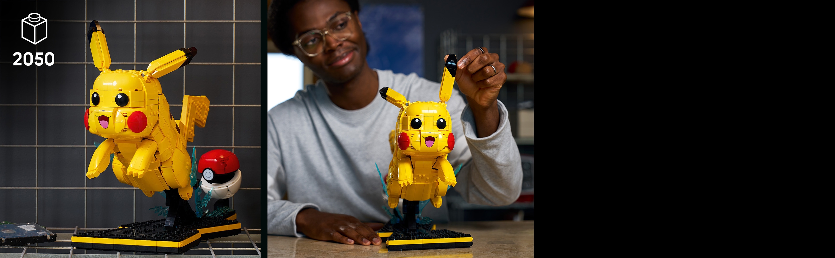 LEGO Pokémon Pikachu og Poké Ball udstillingsmodel 72152