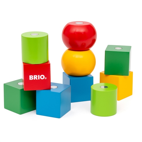 BRIO Magnetiske træklodser - BRIO-klassiker i træ - 30435
