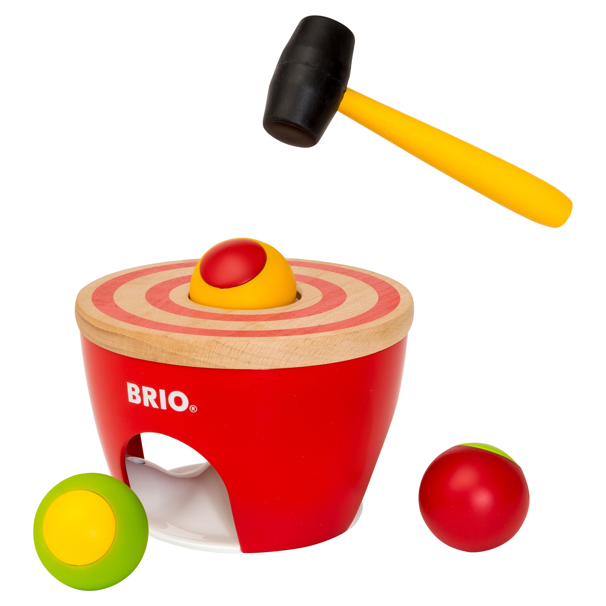 BRIO 30519 - Hammerbræt i træ og plast - Fra 18 måneder.