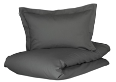 Sengetøj dobbeltdyne 200x220 cm -  Jacquardvævet sengesæt - Gråt sengetøj - 100% Økologisk bomuldssatin - Turiform