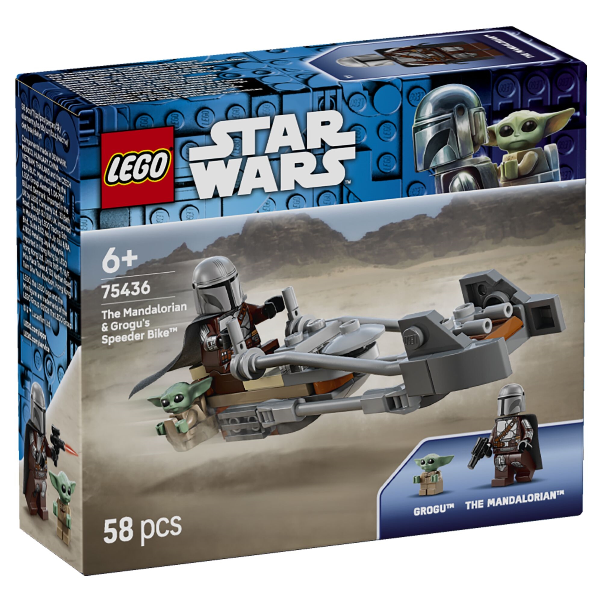 Mandalorianeren og Grogus speederbike 75436 - 58 dele - LEGO Star Wars