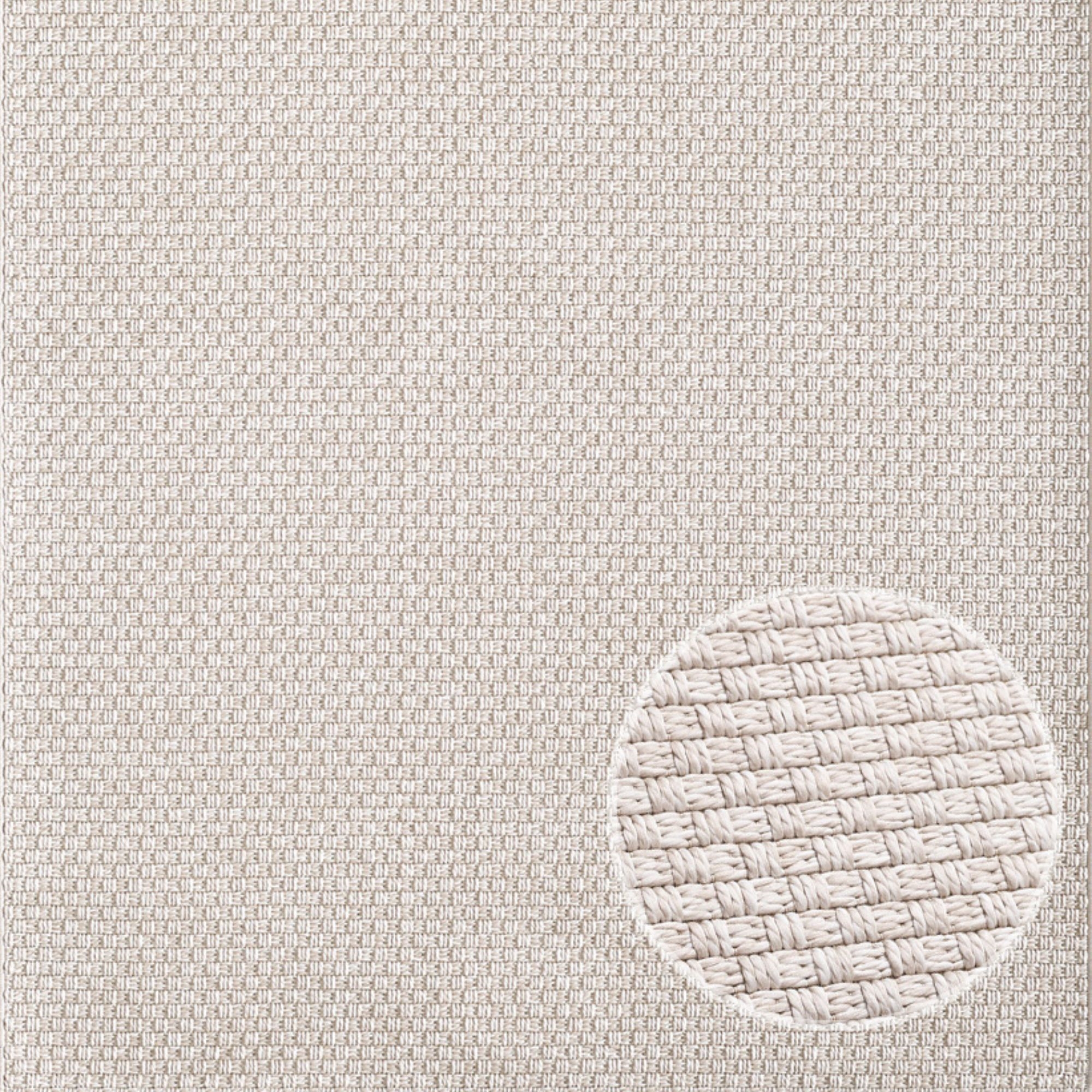 Gulvtæppe - 140x200 cm - Vævet - Beige - Helsinki - Nordstrand Home