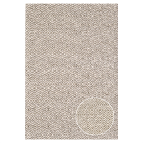 Gulvtæppe - 160x230 cm - Vævet - Brun - Helsinki - Nordstrand Home