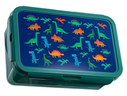 Dinosaur madkasse - Børnemadkasse med justerbar rum - Madkasse til børn