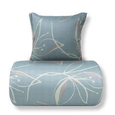 Sengetøj - 100% bomuldssatin - Iris - Grønt blomster print