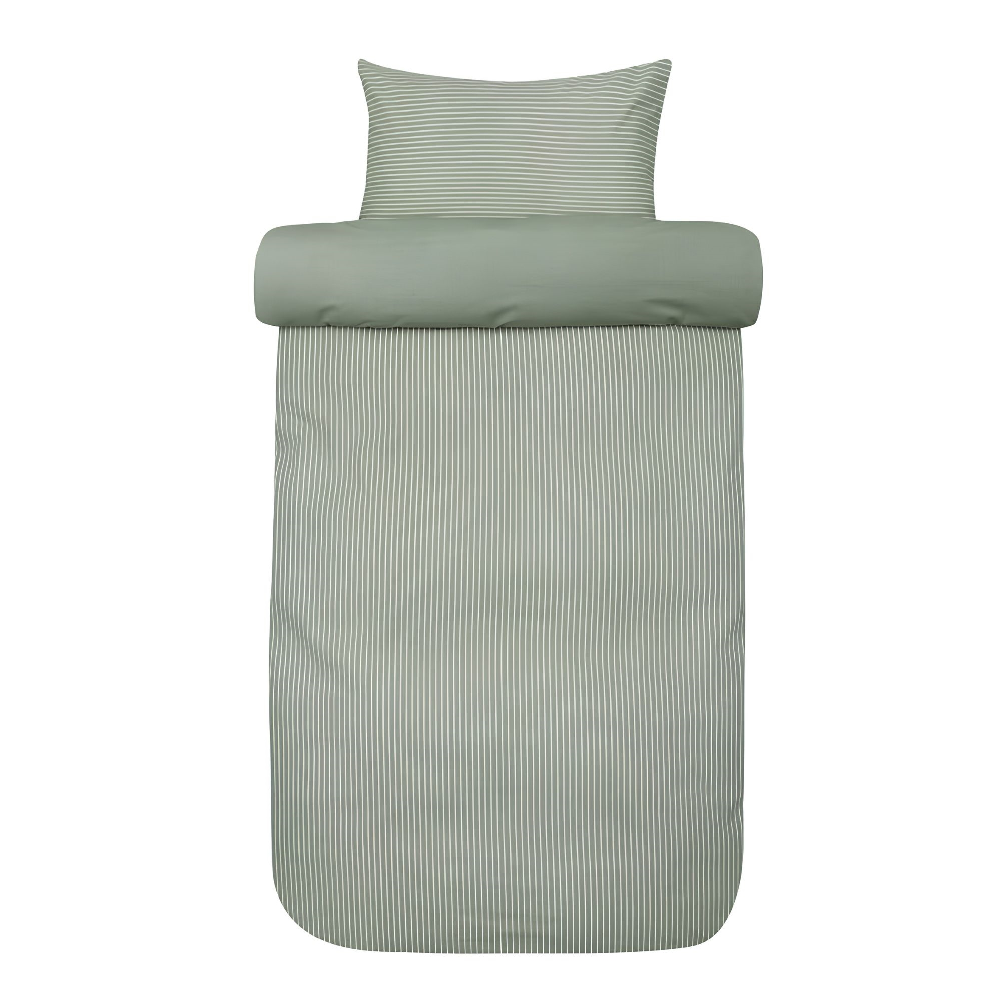 Sengetøj 140x220 cm - 100% bomuld - Høie of Scandinavia - Hugo Muted green