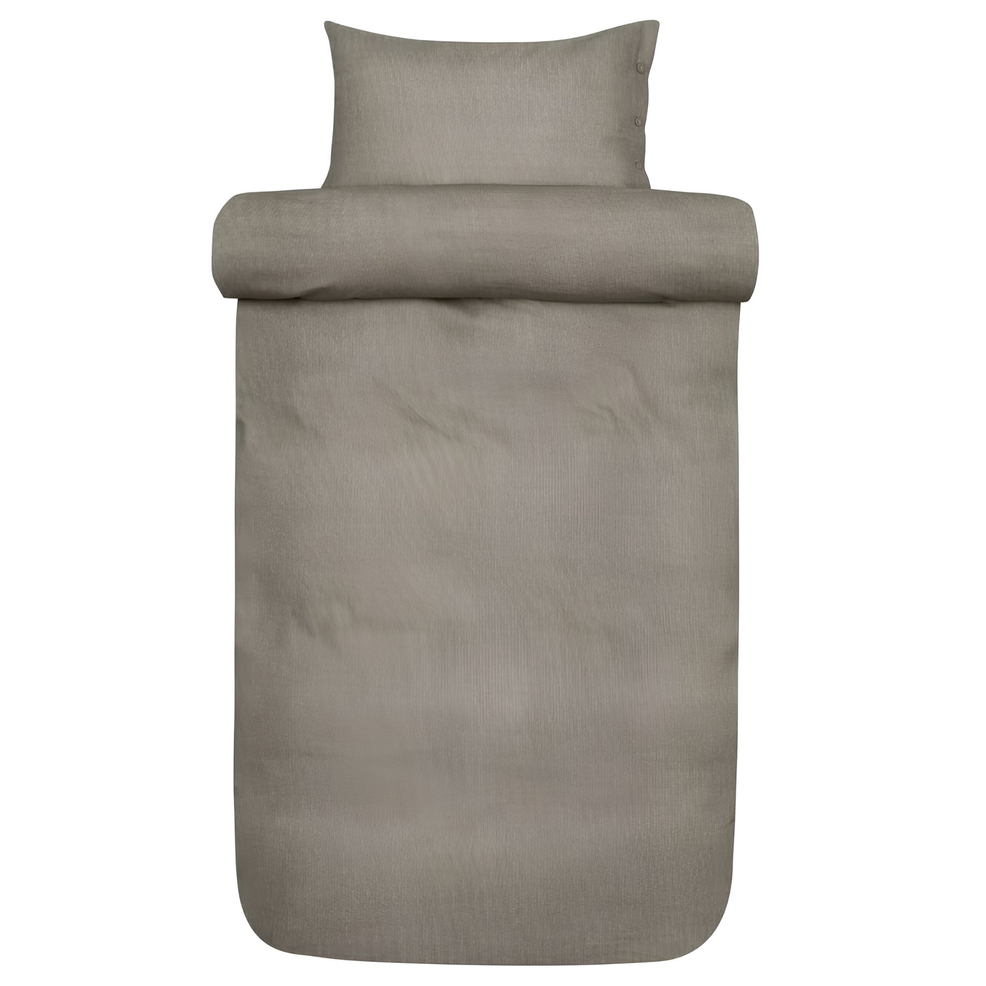 Dobbelt sengetøj 200x220 cm - 100% bomuldsflonel - Høie of Scandinavia - Emil Chocolate brown