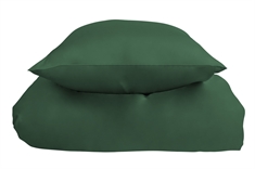 Bambus sengetøj 240x220 cm - Mørkegrønt sengetøj - King size betræk i 100% Bambus - Nature By Borg